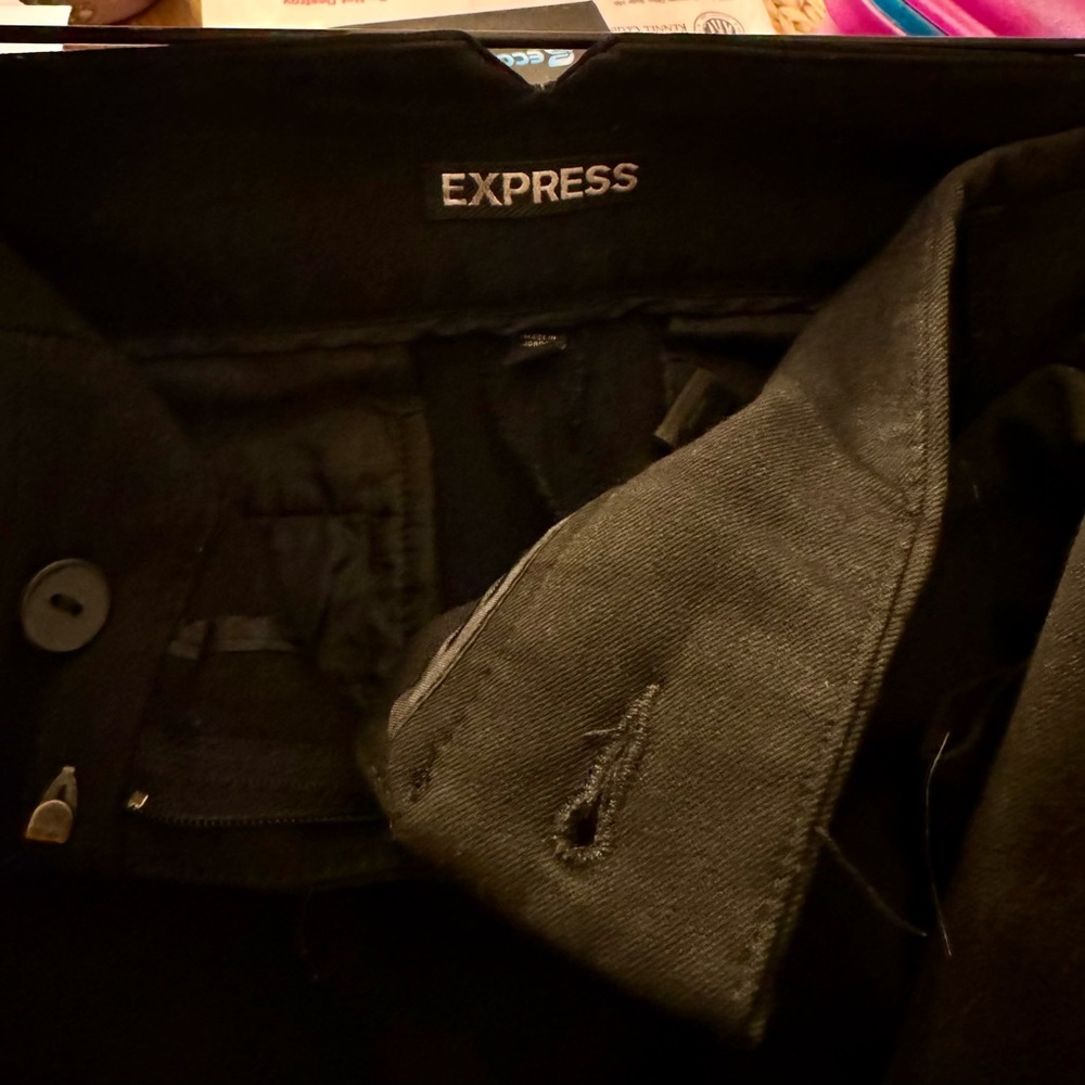 Express Bootcut Pants W/Back Button Pockets. - Picture 6 of 6